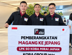 Tiga Peserta Magang Koba Group Berangkat ke Kumamoto, Siap Asah Keahlian Pengecatan Logam di Jepang