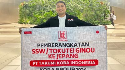 Yusbar Maulana Berangkat ke Jepang, Siap Meniti Karier di Bidang Pengecatan Logam